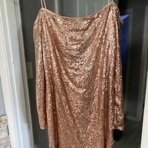 Rose Gold Sequin Dress